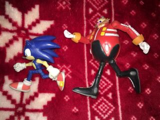 RARE Jazwares 3” Sonic The Hedgehog DR.  EGGMAN Figure Sonic Toy SEGA Set 3