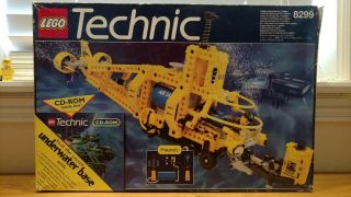 Lego Technic Yellow Search Submarine Set 8250 / 8299 Complete W/box Rare