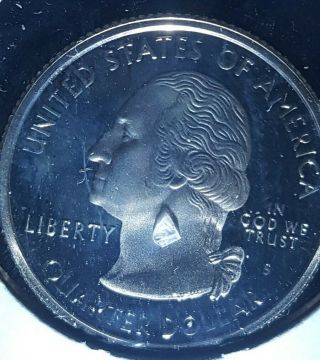 2005 West Virginia Quarter Rare Proof Error Extra Metal On Obverse