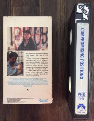 COMPROMISING Positions VHS (1928,  Paramount,  1985) RARE 6136 2