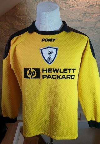 Rare Tottenham Hotspur Goalkeeper 1997/98 Pony Shirt Size: Xl Very Good Conditio