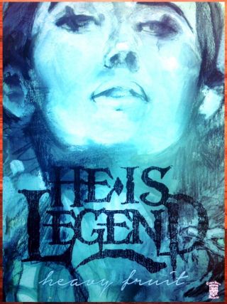 He Is Legend Heavy Fruit Ltd Ed Huge Rare Poster,  Rock Metal Poster Few