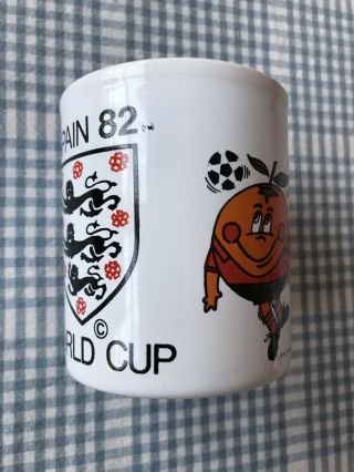 World Cup Spain 1982 Naranjito England Mug Kiln Craft Like Coffer Vintage Rare