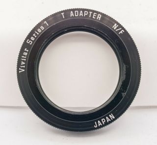 Rare - Vivitar Series 1 T T2 Universal Screw Lens Mount Adapter Nikon Ai Cameras