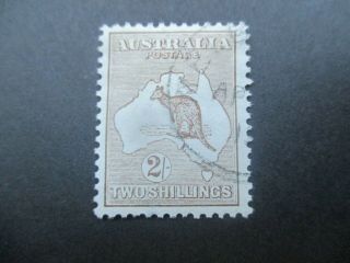 Kangaroo Stamps: 2/ - Brown 1st Watermark Cto Melbourne Cancel - Rare (-)