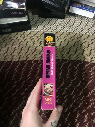 MIDNIGHT VIDEO GRUESOME TWOSOME HORROR SOV SLASHER RARE OOP VHS BIG BOX SLIP 4