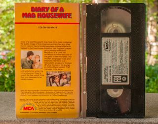 Diary Of A Mad Housewife VHS Drama MCA Rainbow Video 1982 Rare Cutbox Sex Comedy 3