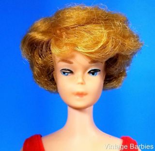 Rare American Girl Face Titian Bubble Cut Barbie Doll 850 - Vintage 1960 