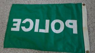 RARE POLICE BANNER 1960 ' S PARADE FLAG PENNANT STATE HIGHWAY PATROL POLICE BX XL 5