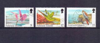 Falkland Is.  1998 Rare Visiting Birds - Booklets Set (3) Fine Cat £15