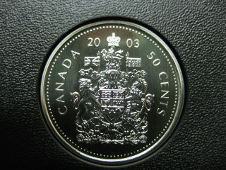 2003 " P " Canadian Specimen 50 Cent ($0.  50) Rare