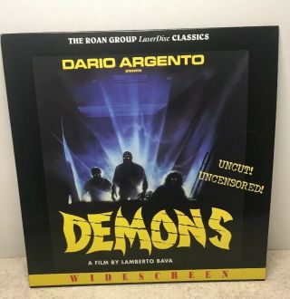 Demons Ac - 3 Ws Roan Laserdisc Uncut Horror Dario Argento Lamberto Bava Rare Oop