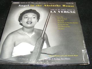 Rare Jazz Vocal 10 Inch Lp La Vergne Angel In The Absinthe House Cook Records La
