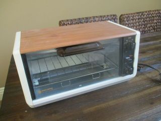 Vintage Black & Decker Spacemaker 1500w Wood Grain Toaster Toast - R - Oven - - Rare