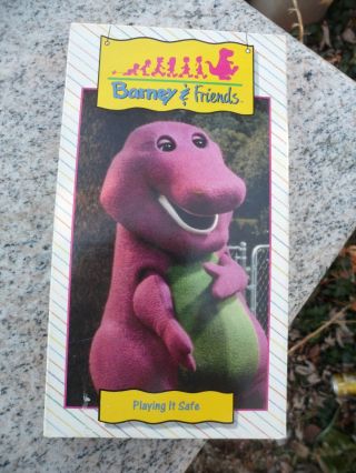 Barney And Friends Dinosaur Playing It Safe (vhs Tape 1992) Time Life Video Rare