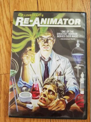 H.  P.  Lovecraft’s Re - Animator (1985),  Unrated,  Rare & Oop,  8