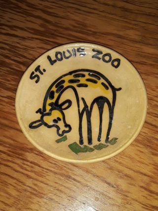 Vintage Cornelison Bybee Art Pottery St Loius Zoo Signed Advertising Sign Rare