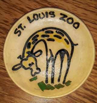 VINTAGE CORNELISON BYBEE ART POTTERY ST LOIUS ZOO SIGNED ADVERTISING SIGN RARE 2