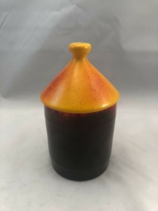Vintage Italian Raymor Pottery Opium Vice Jar Alvino Bagni 1960 Bitossi Rare 3