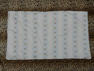 Rare RALPH LAUREN Wentworth Wisteria Floral Stripe Standard Pillowcase Rosebuds 3
