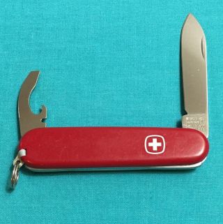 Wenger Delemont Swiss Army Pocket Knife - Rare Red Premier - Retired Multi Tool