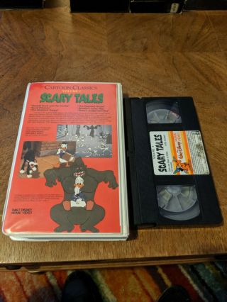 SCARY TALES VOLUME 3 VHS CARTOON CLASSICS WALT DISNEY HOME VIDEO RARE OOP 2