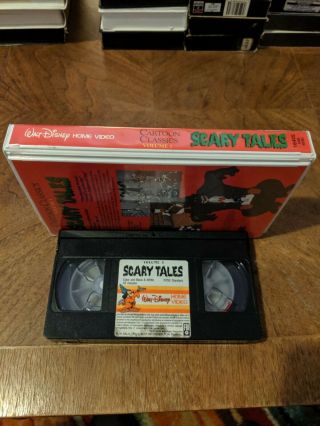 SCARY TALES VOLUME 3 VHS CARTOON CLASSICS WALT DISNEY HOME VIDEO RARE OOP 3