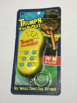 Rare Triumph The Insult Comic Dog Talking Keychain - Conan O 