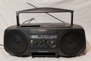 Rare Vtg Sony Cfd - 100 Am/fm Cd Cassette Boombox Radio 100