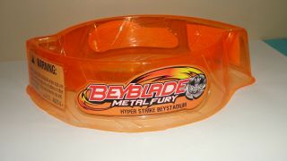 Rare Hyper Strike Beystadium Beyblade Metal Fusion Fury Stadium Orange Toy