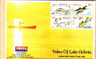 Kenya Very Rare Fdc Fish Of Lake Victoria (4th Of May 2006)