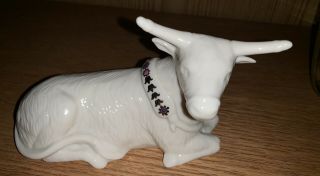 Lenox China Jewel Jewels Ox Addition To Nativity 1st Quality Rare $129 Value