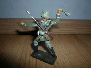 rare prewar LINEOL german wehrmacht soldier throwing hand grenade - WWII 5