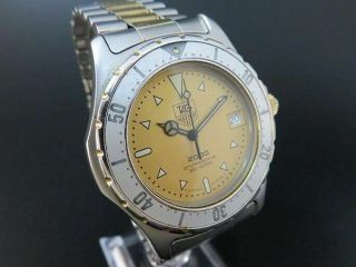 Rare Tag Heuer 2000 Professional 974.  006 Quartz Watch Date Battery [6045]