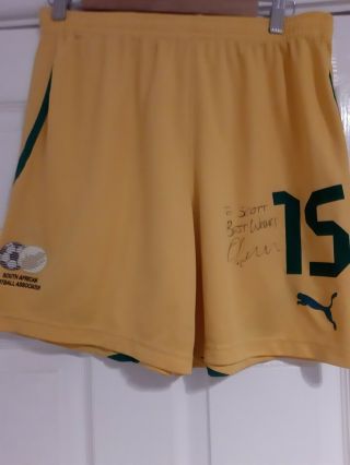Rare Puma Match Worn/player Issue Signed Dean Firman South Africa Shorts