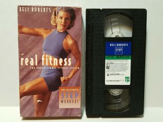 Keli Roberts - Real Fitness The Ultimate Step Workout (vhs,  1994) Rare