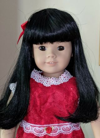 American Girl Asian,  Jly 4,  Rare,  Black Hair,  Brown Eyes Outfit Euc