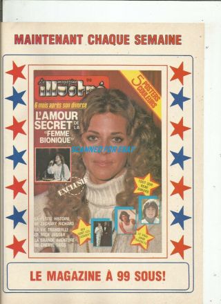 Rare - Clippings Lindsay Wagner - La Femme Bionique - The Bionic Woman