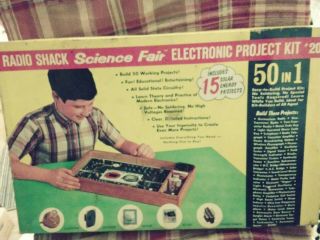 Vintage 1967 Rare Tandy Radio Shack Science Fair Electronic Project Kit 201