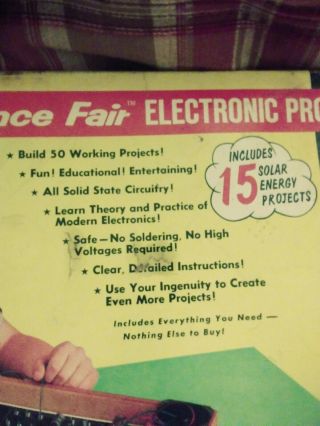 VINTAGE 1967 RARE TANDY RADIO SHACK SCIENCE FAIR ELECTRONIC PROJECT KIT 201 5