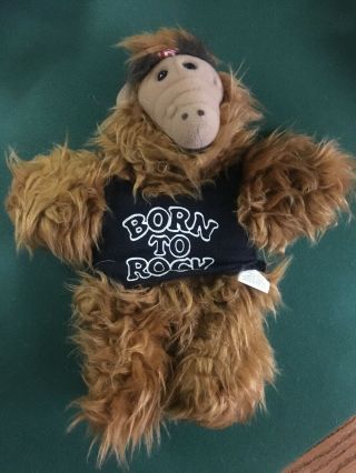 Alf Doll 1988 Born To Rock Rare Tv Stuffed Animal Alien Figure 80’s