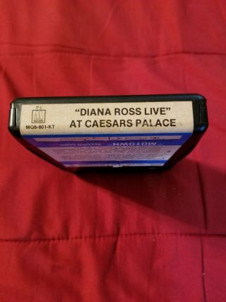 Diana Ross Live At Caesar ' s Palace Quadraphonic 8 - Track Tape RARE Q8 5