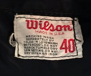 Vintage Rare Wilson White Sox Windbreaker Jacket Dark Blue Men’s Size 40 4