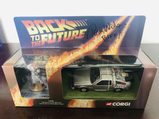 Back To The Future Corgi Signed By Thomas F.  Wilson Biff Rare