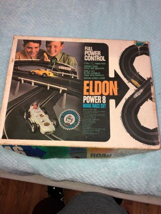 Eldon Power 8 Road Race Set Full Power Control Rare