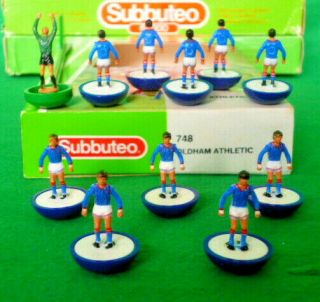Subbuteo Lw Team Oldham Athletic Ref 748 (rare Version)