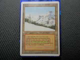 Taiga,  Dual Land,  Rare Magic The Gathering Card,  Revised Edition,  Lightly Played