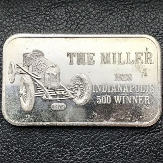 1928 The Miller 1 Oz.  999 Silver Art Bar Only 500 Minted Ussc Reverse Rare (1152)