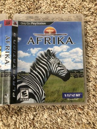 AFRIKA,  AFRICA - PS3,  SONY PLAYSTATION 3,  VERY RARE USA VERSION COMPLETE 2