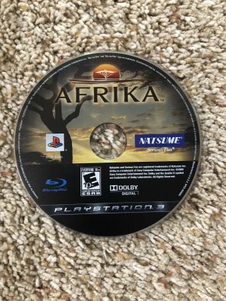 AFRIKA,  AFRICA - PS3,  SONY PLAYSTATION 3,  VERY RARE USA VERSION COMPLETE 5